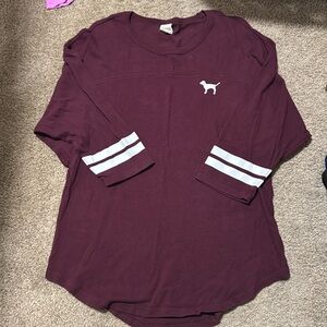 Pink 3/4 length sweatshirt